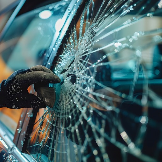cracked windshield
